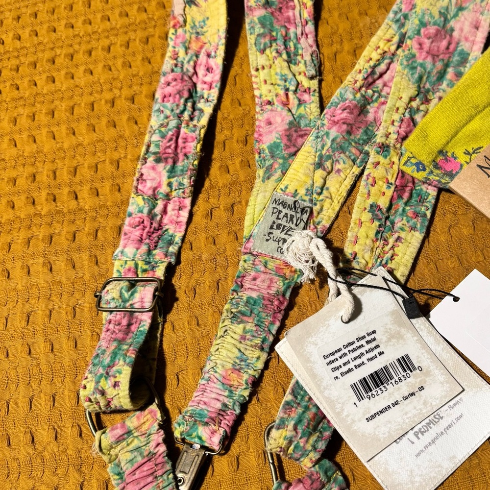 Magnolia Pearl Floral Suspenders with Metal Clips BNWT in Curtsy Color - Picture 4 of 4